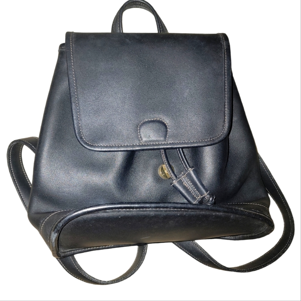 Coach leather backpack